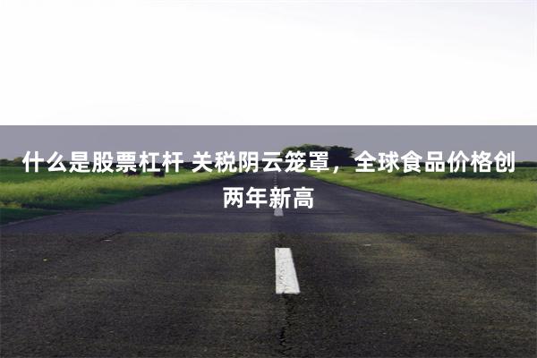 什么是股票杠杆 关税阴云笼罩，全球食品价格创两年新高